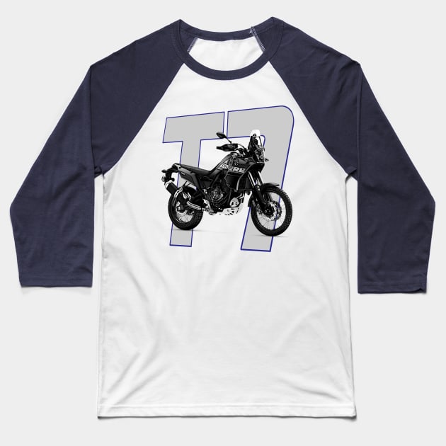 Yamaha Tenere 700 T7 Adventure Motorcycle Baseball T-Shirt by TripleTreeAdv